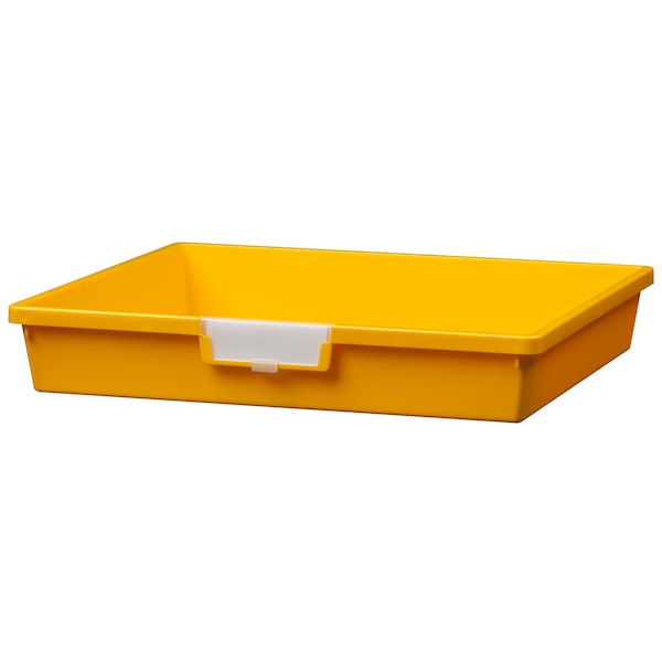 Storsystem Bin, Tray, Tote, Yellow, High Impact Polystyrene, 18.50 in W